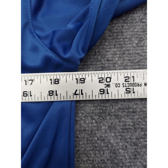 Vtg Italia Track Jacket Medium Blue Full Zip Forza Azzurri Palestra Gold Trim - Picture 6 of 15